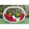 Wicker PE Rattan Round Sun Lounger